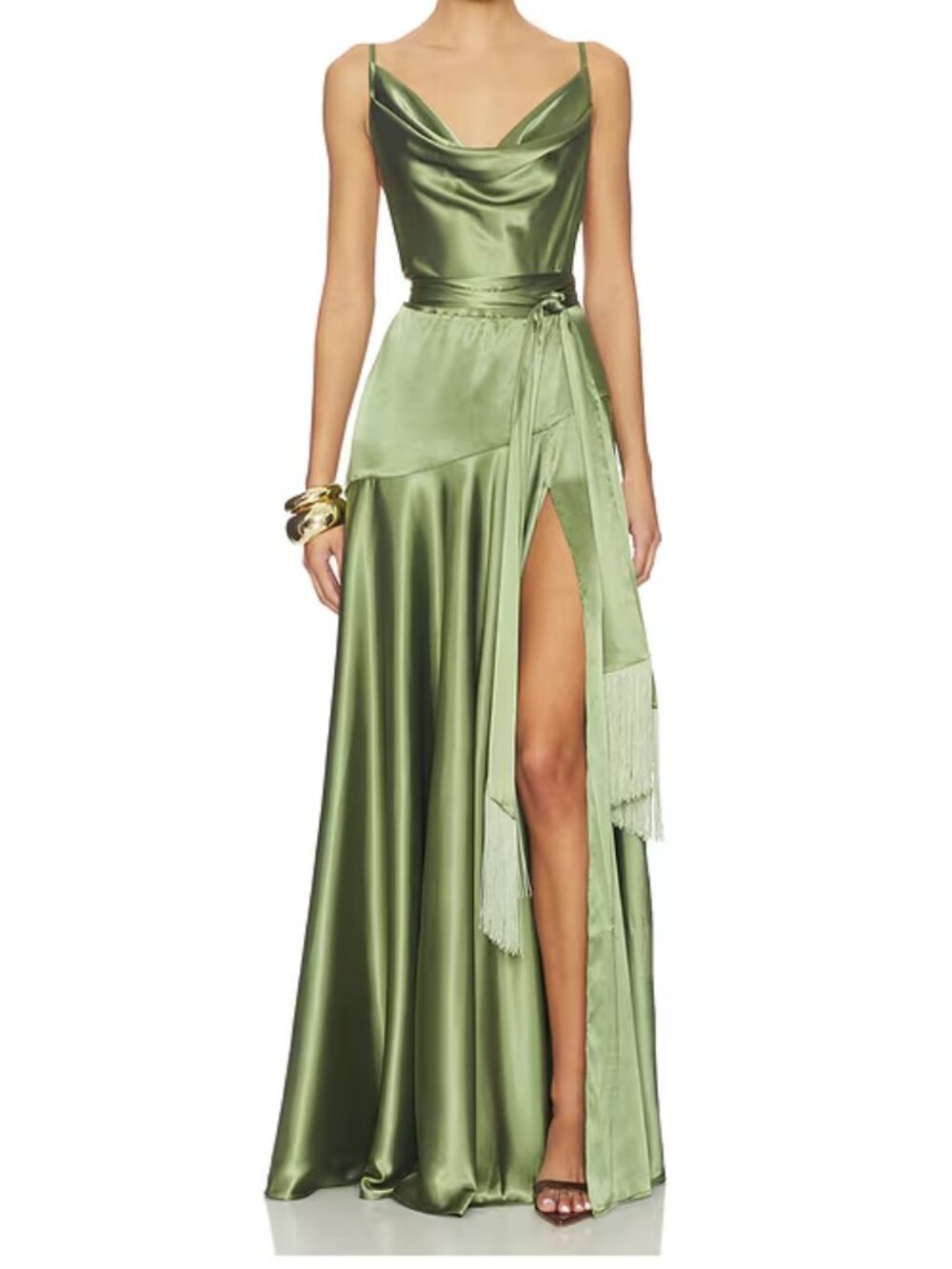 Bronx and Banco Leo Dress in Sage